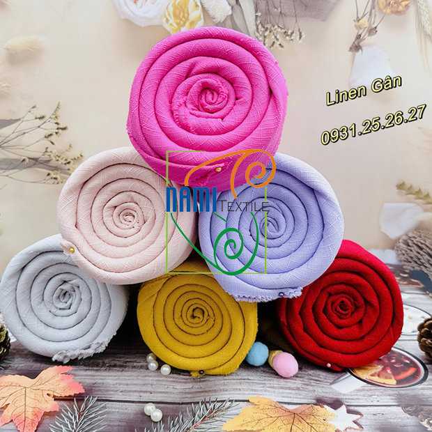 Vải Linen Gân (nón)